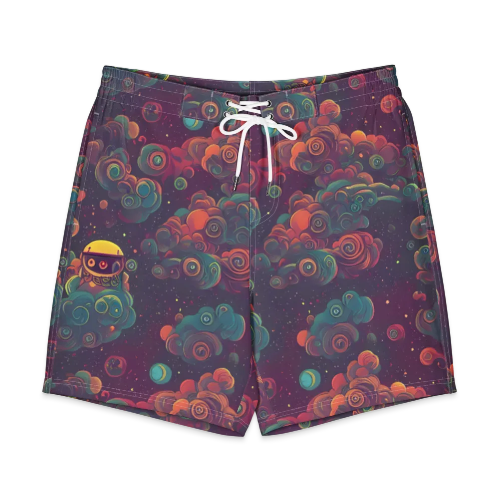 Nebula Dreamscape on Men's Board Shorts — Front