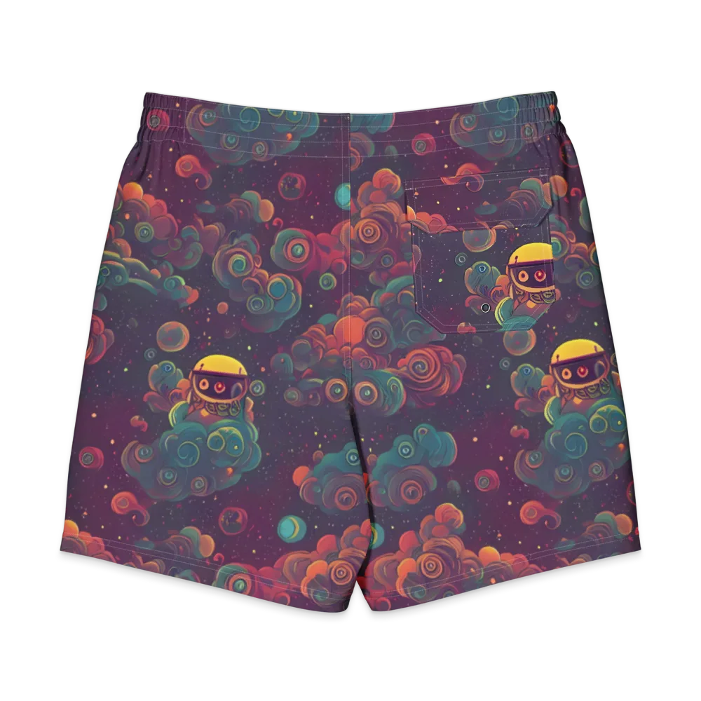Nebula Dreamscape on Men's Board Shorts — Back