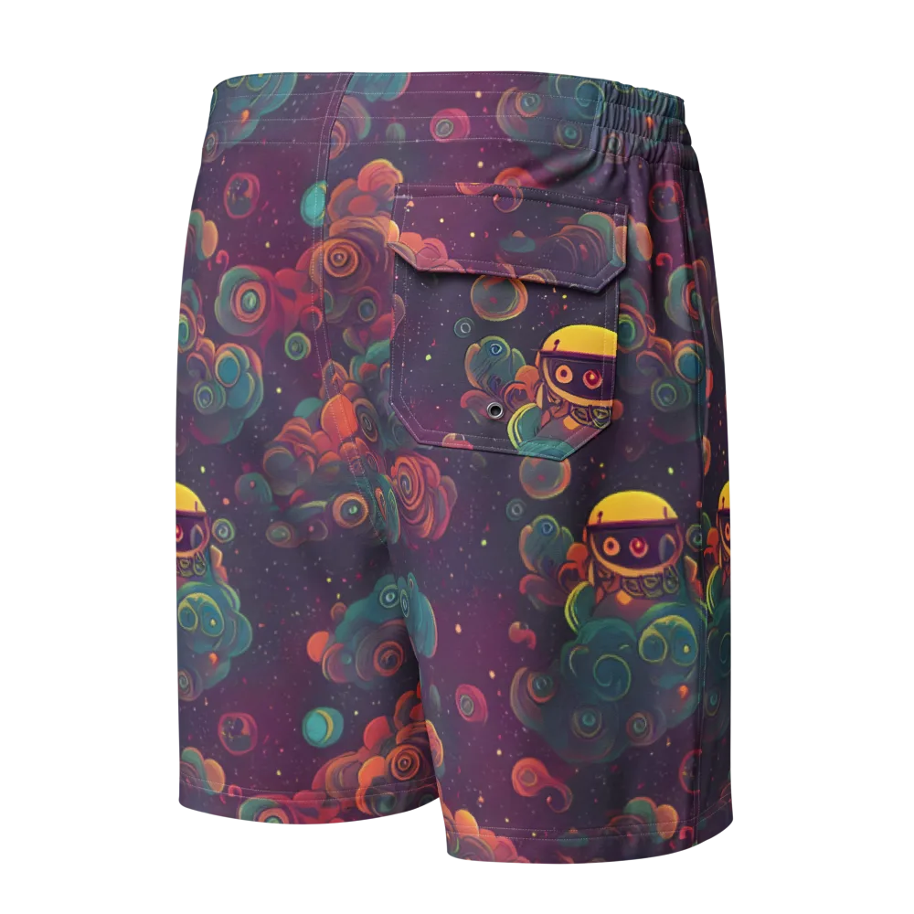 Nebula Dreamscape on Men's Board Shorts — Back