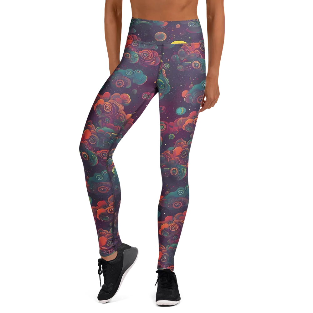 Nebula Dreamscape on Yoga Leggings — Front