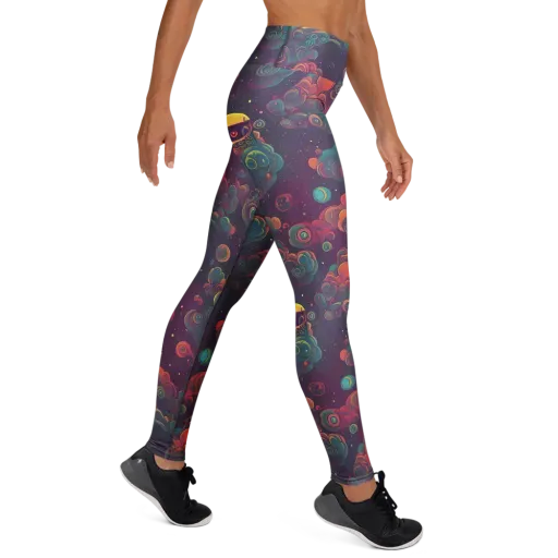 Nebula Dreamscape on a Yoga Leggings