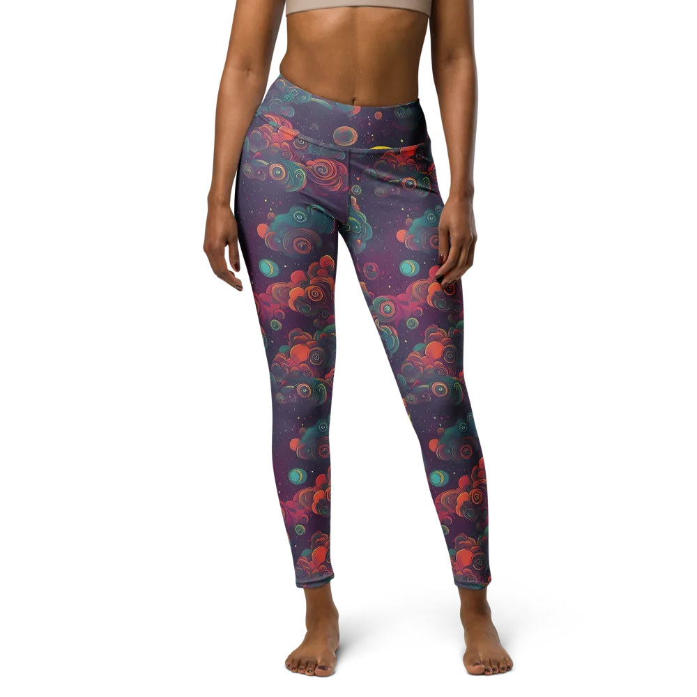 Nebula Dreamscape on Yoga Leggings — Front