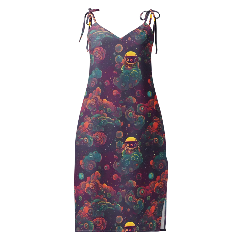 Nebula Dreamscape on Slip Dress — Front