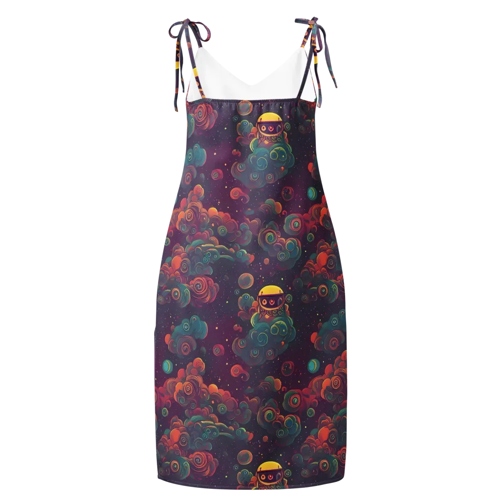 Nebula Dreamscape on Slip Dress — Back