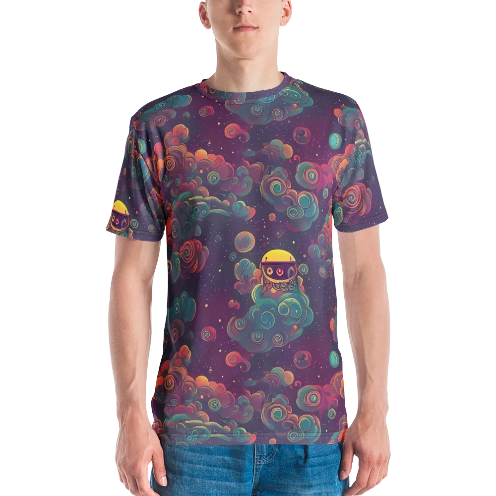 Nebula Dreamscape on Men's Crew Neck T-Shirt — Front