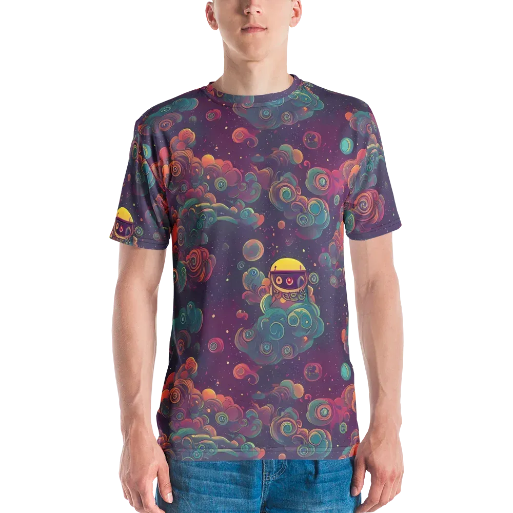Nebula Dreamscape on Men's Crew Neck T-Shirt — Front