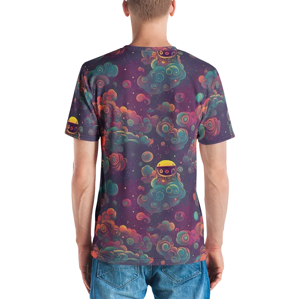 Nebula Dreamscape on Men's Crew Neck T-Shirt — Back