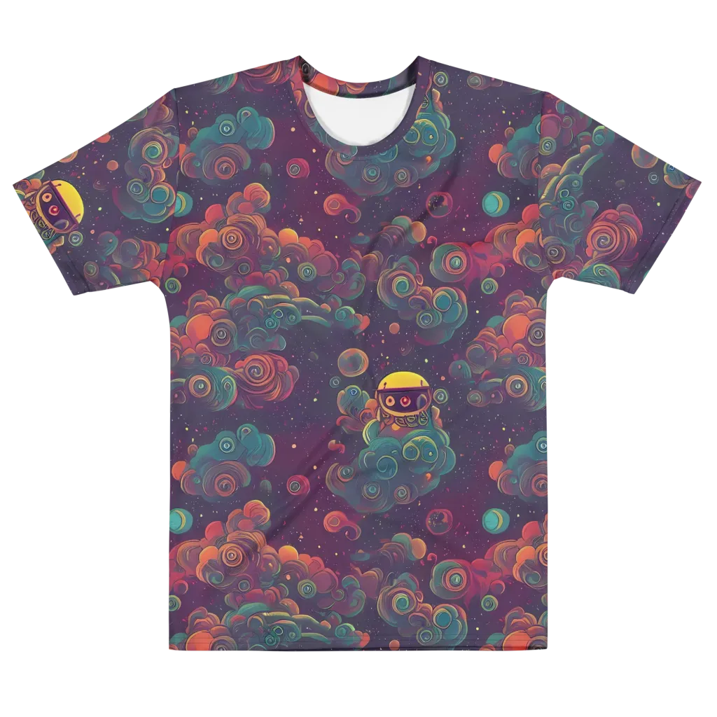Nebula Dreamscape on Men's Crew Neck T-Shirt — Front
