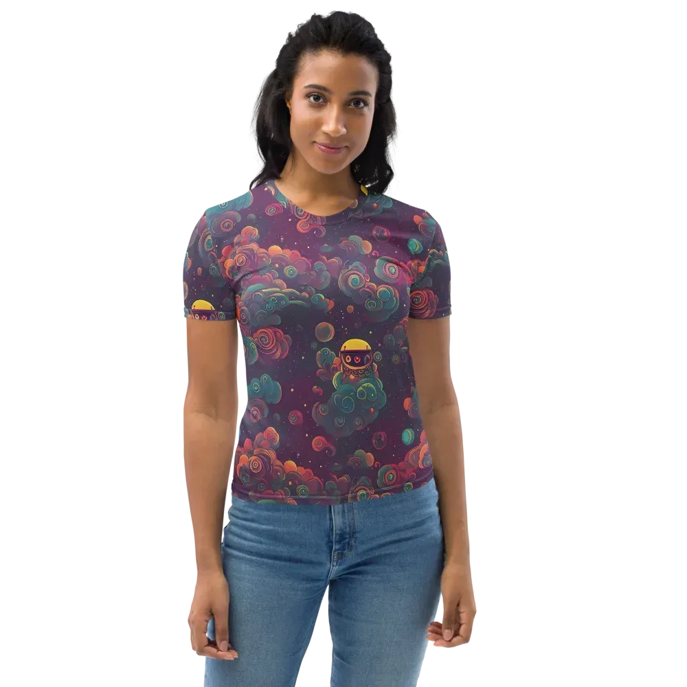 Nebula Dreamscape on Women's Crew Neck T-Shirt — Front