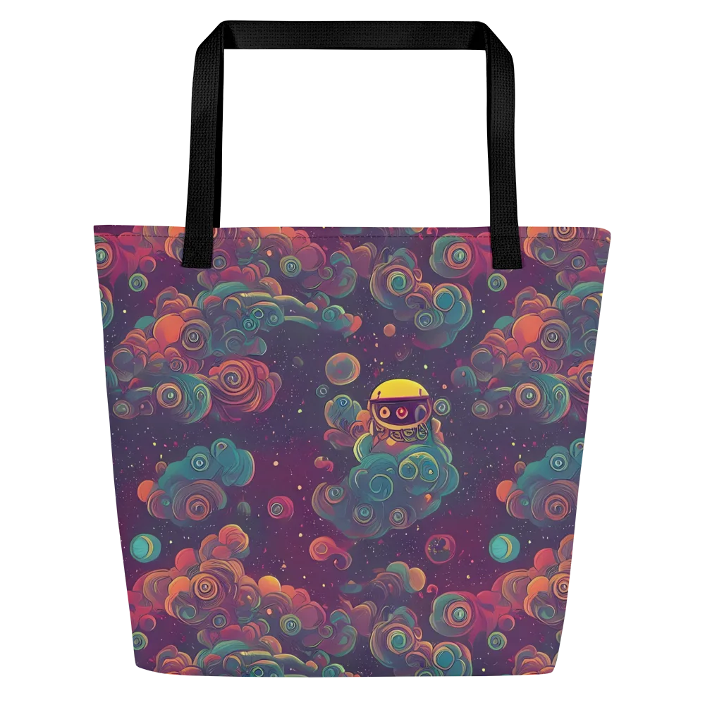 Nebula Dreamscape on Large Tote Bag W/ Pocket — Front