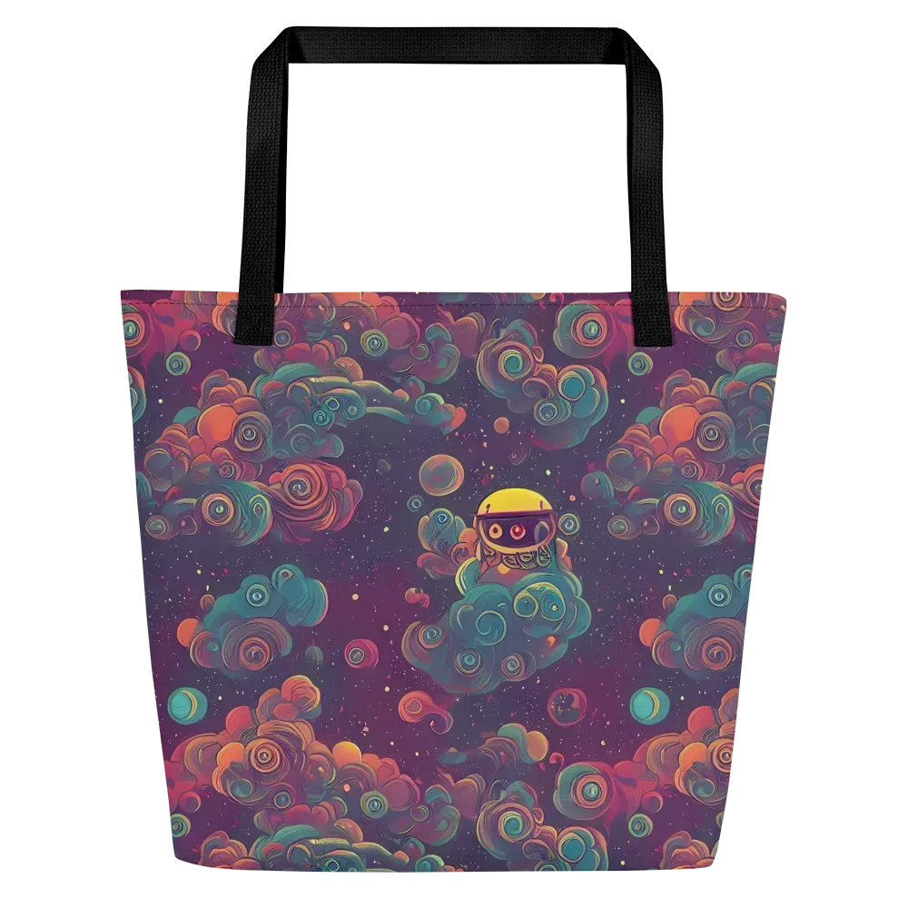 Nebula Dreamscape on Large Tote Bag W/ Pocket — Front