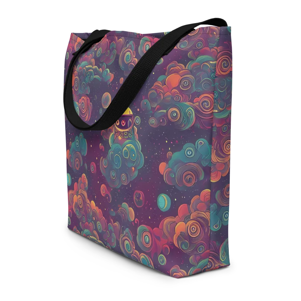Nebula Dreamscape on Large Tote Bag W/ Pocket — Front