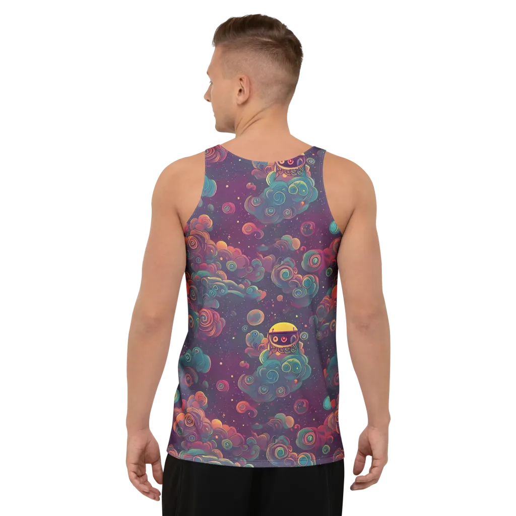 Nebula Dreamscape on Men's Tank Top — Back