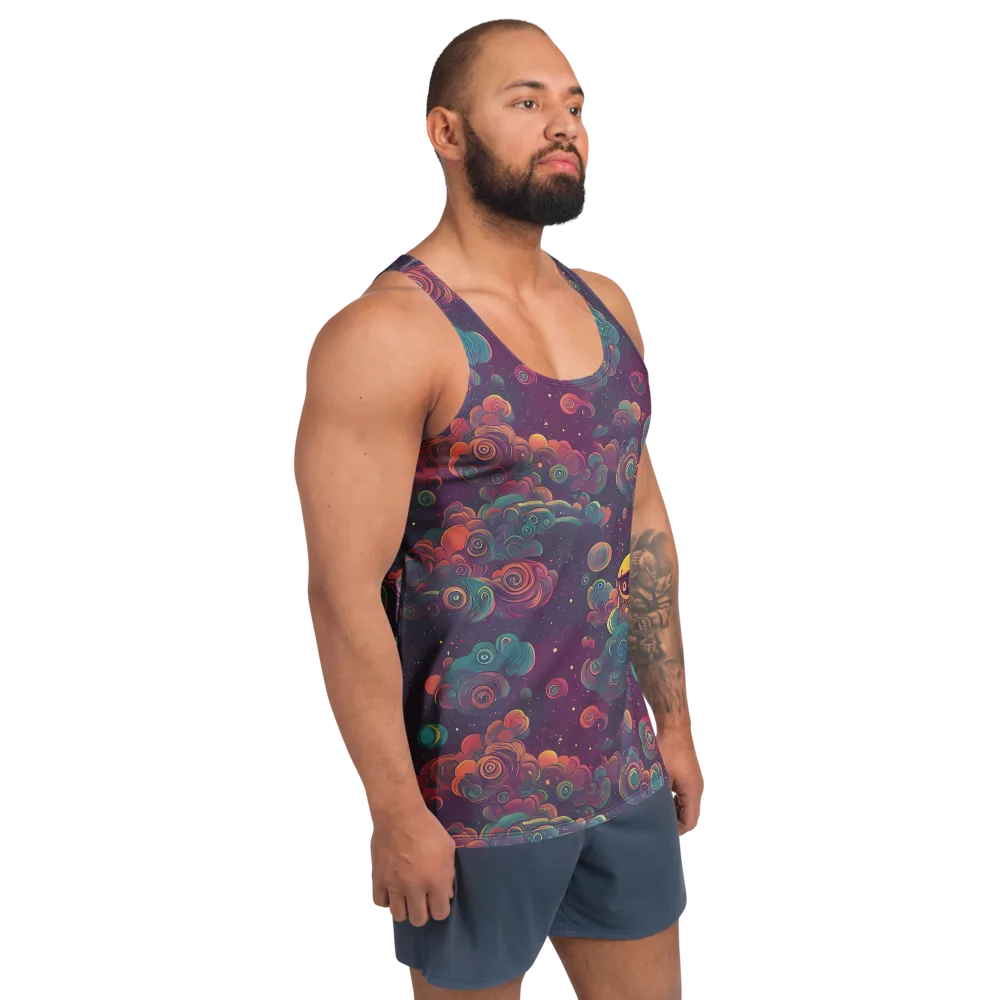 Nebula Dreamscape on Men's Tank Top — Right Front