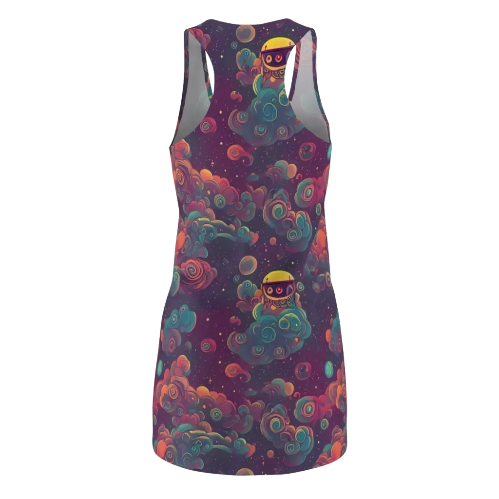 Nebula Dreamscape on Racerback Dress — Back