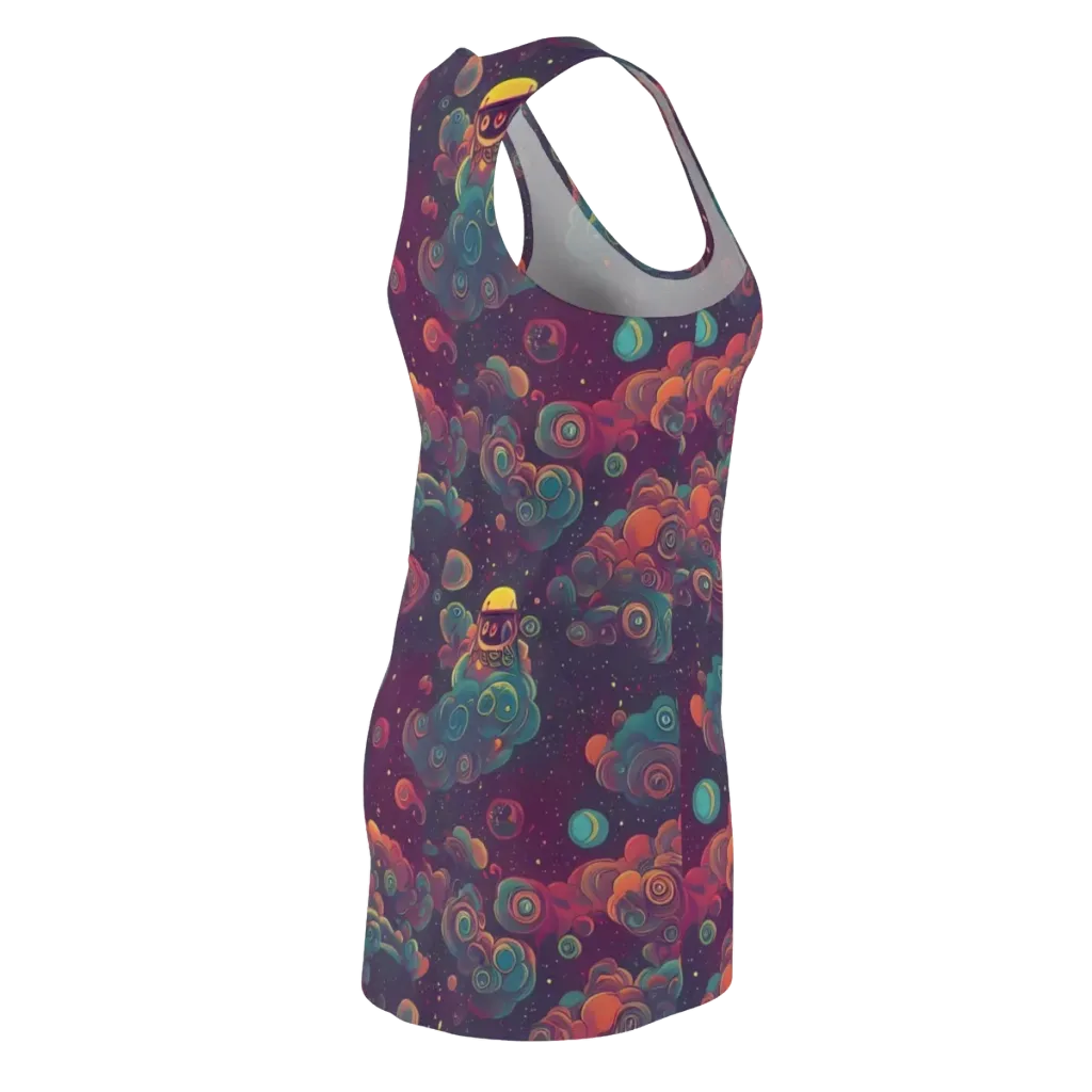 Nebula Dreamscape on Racerback Dress — Back Side