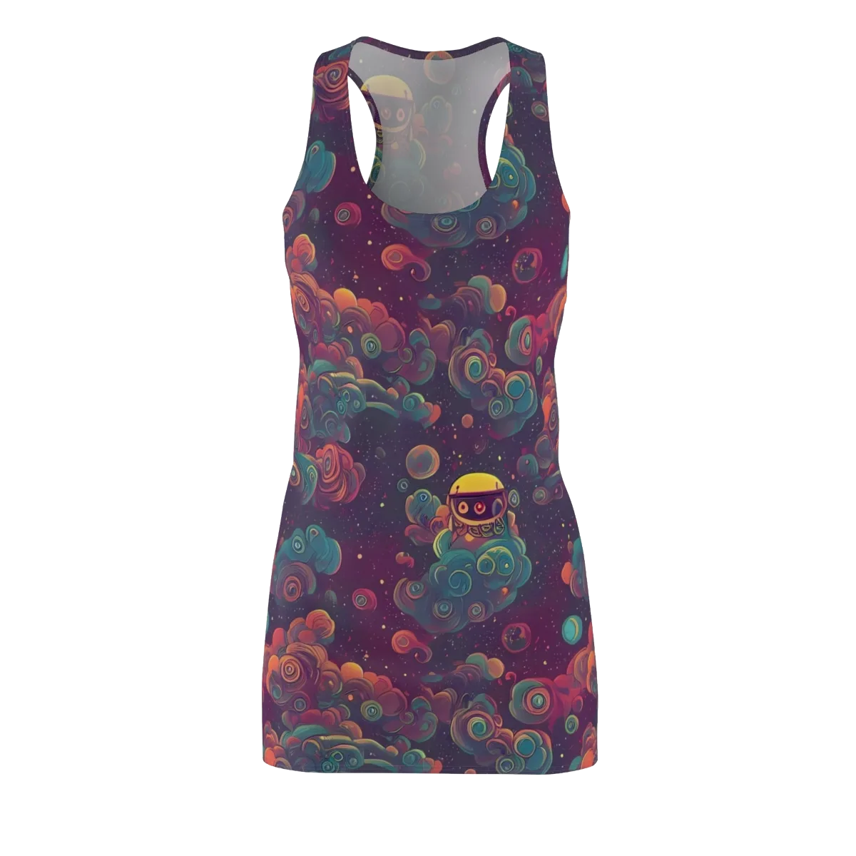 Nebula Dreamscape on Racerback Dress — Front