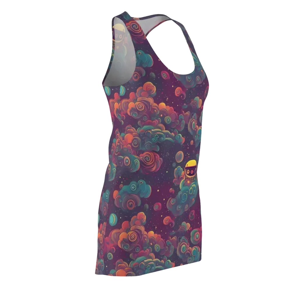Nebula Dreamscape on Racerback Dress — Front Side
