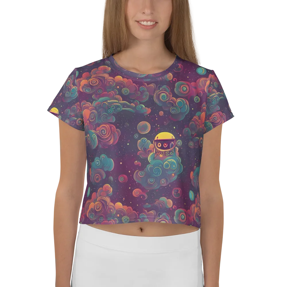 Nebula Dreamscape on Crop Tee — Front