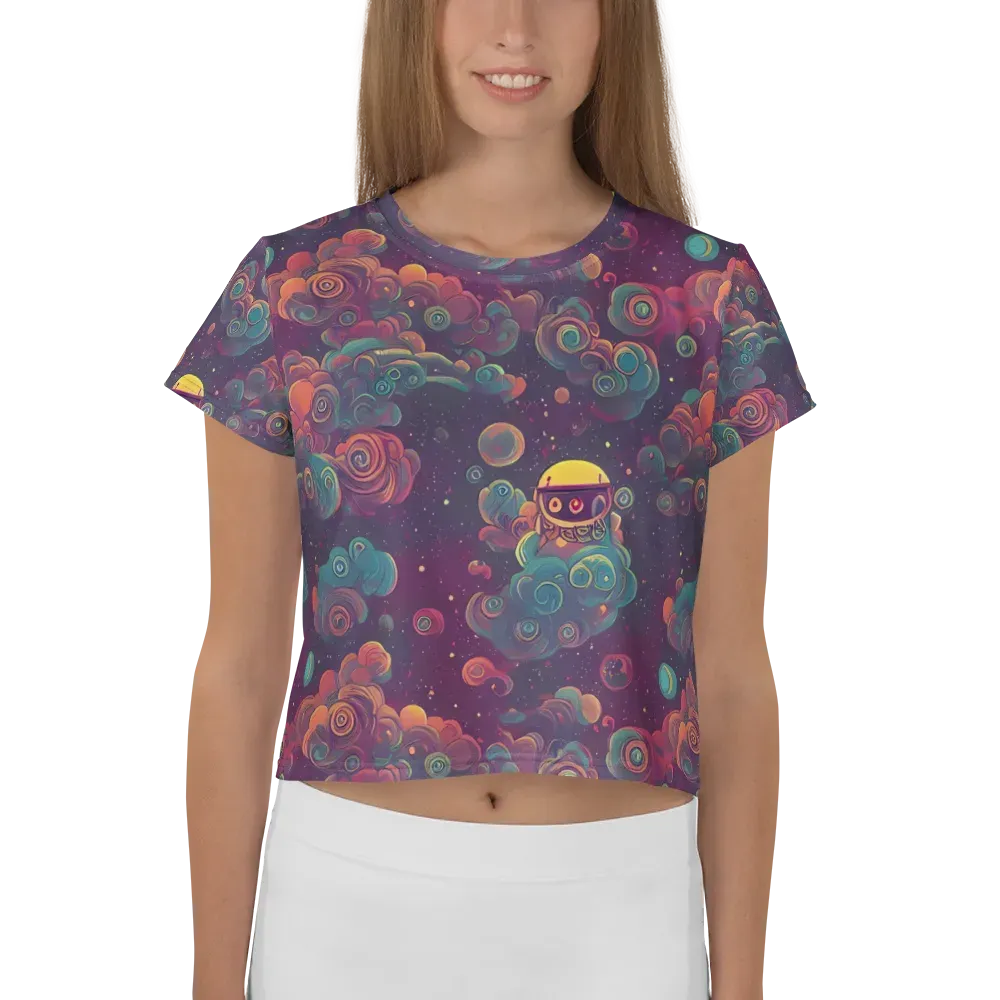 Nebula Dreamscape on Crop Tee — Front