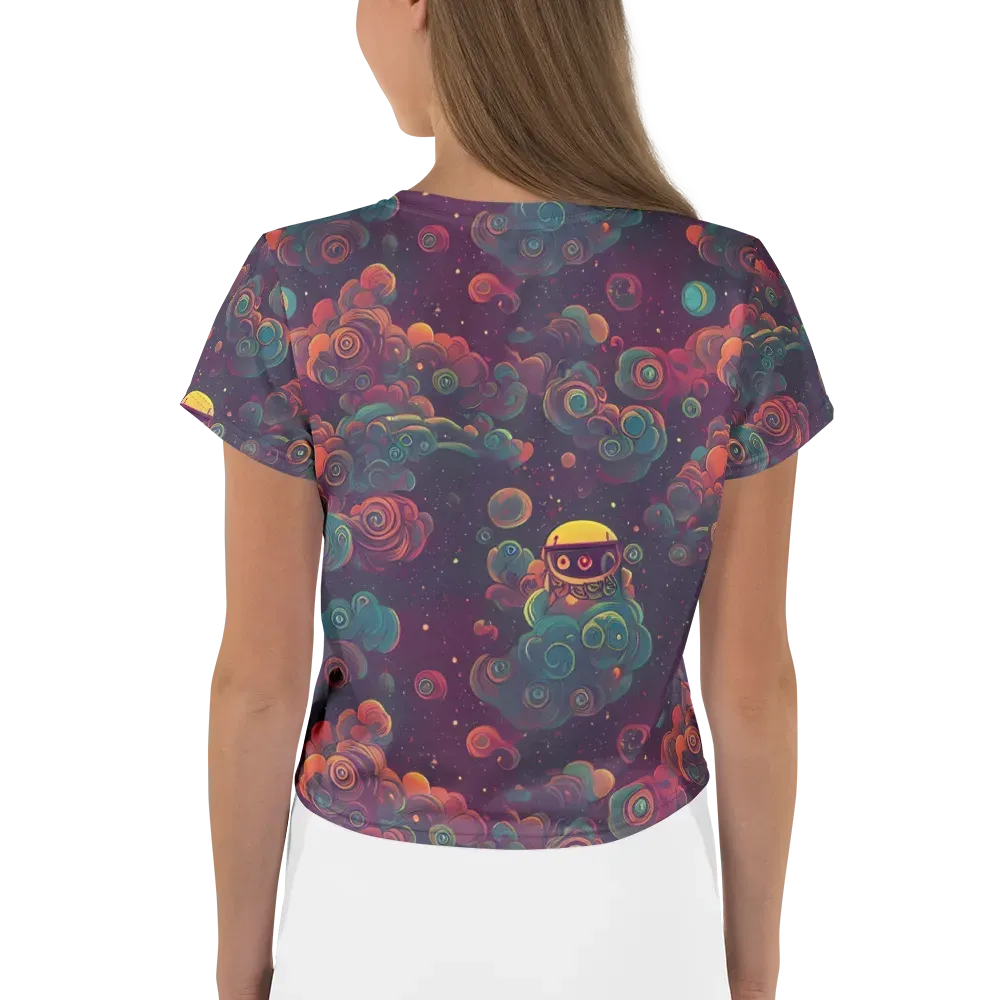 Nebula Dreamscape on Crop Tee — Back