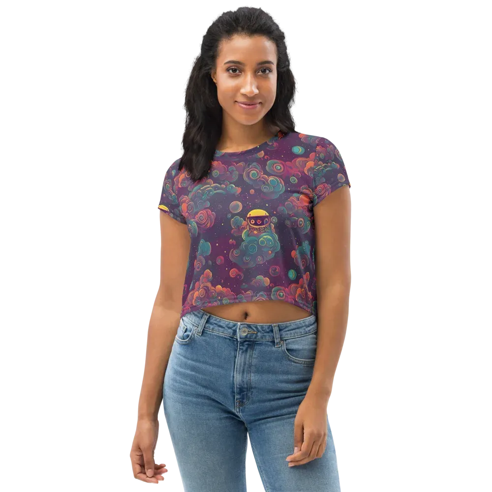 Nebula Dreamscape on Crop Tee — Front