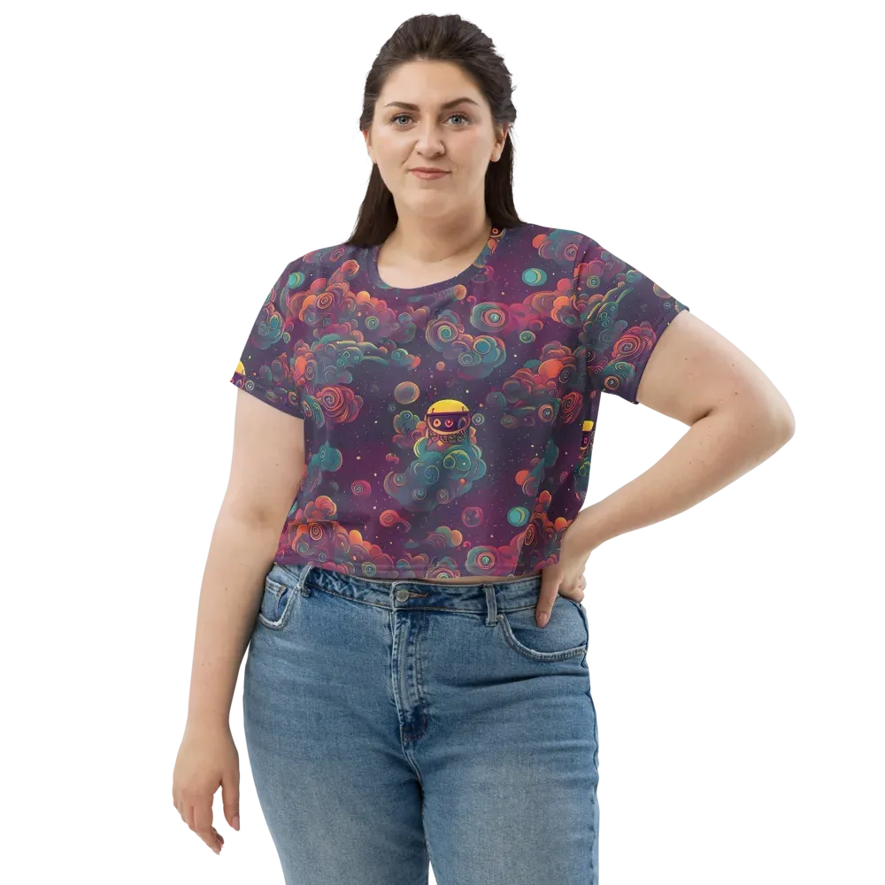 Nebula Dreamscape on Crop Tee — Front