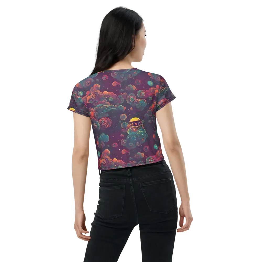 Nebula Dreamscape on Crop Tee — Back