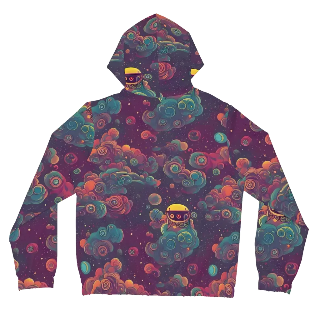 Nebula Dreamscape on Women's Full-Zip Hoodie — Back