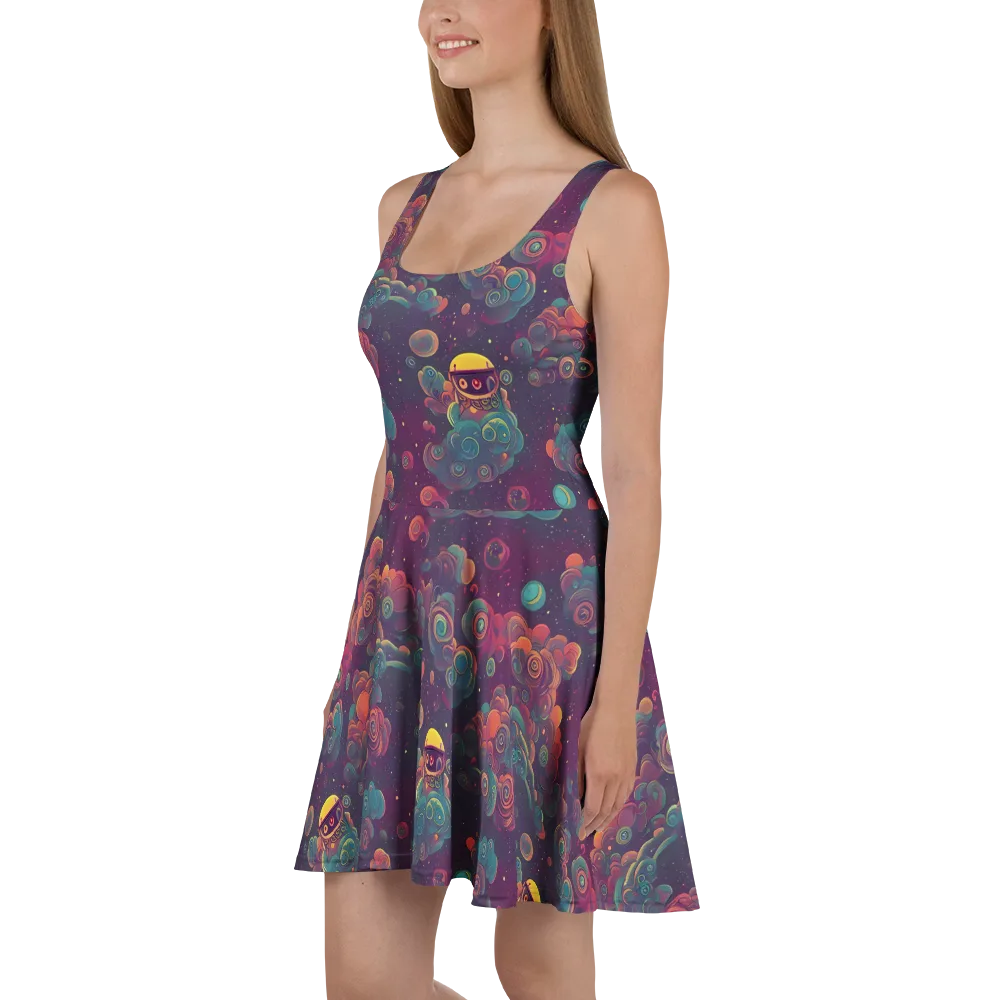 Nebula Dreamscape on Skater Dress — Left