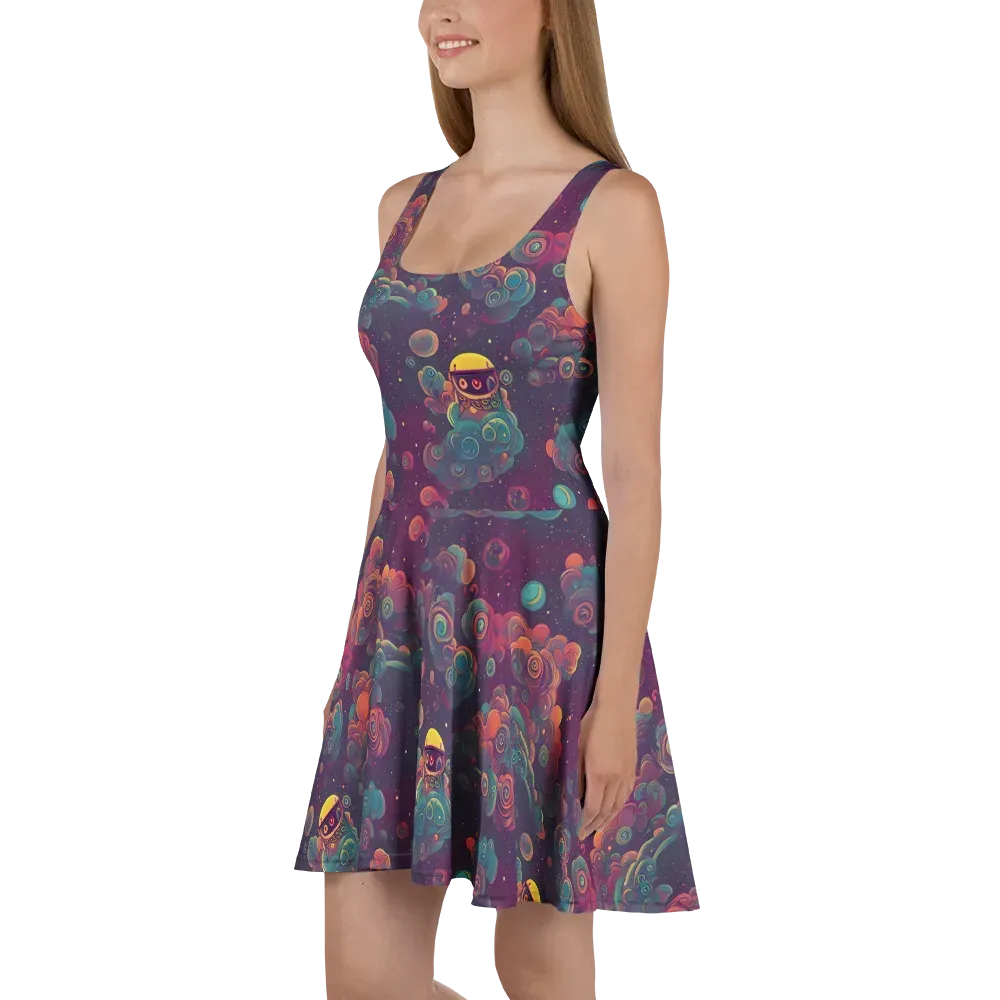 Nebula Dreamscape on Skater Dress — Left