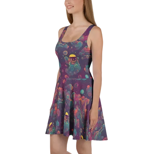 Nebula Dreamscape on a Skater Dress