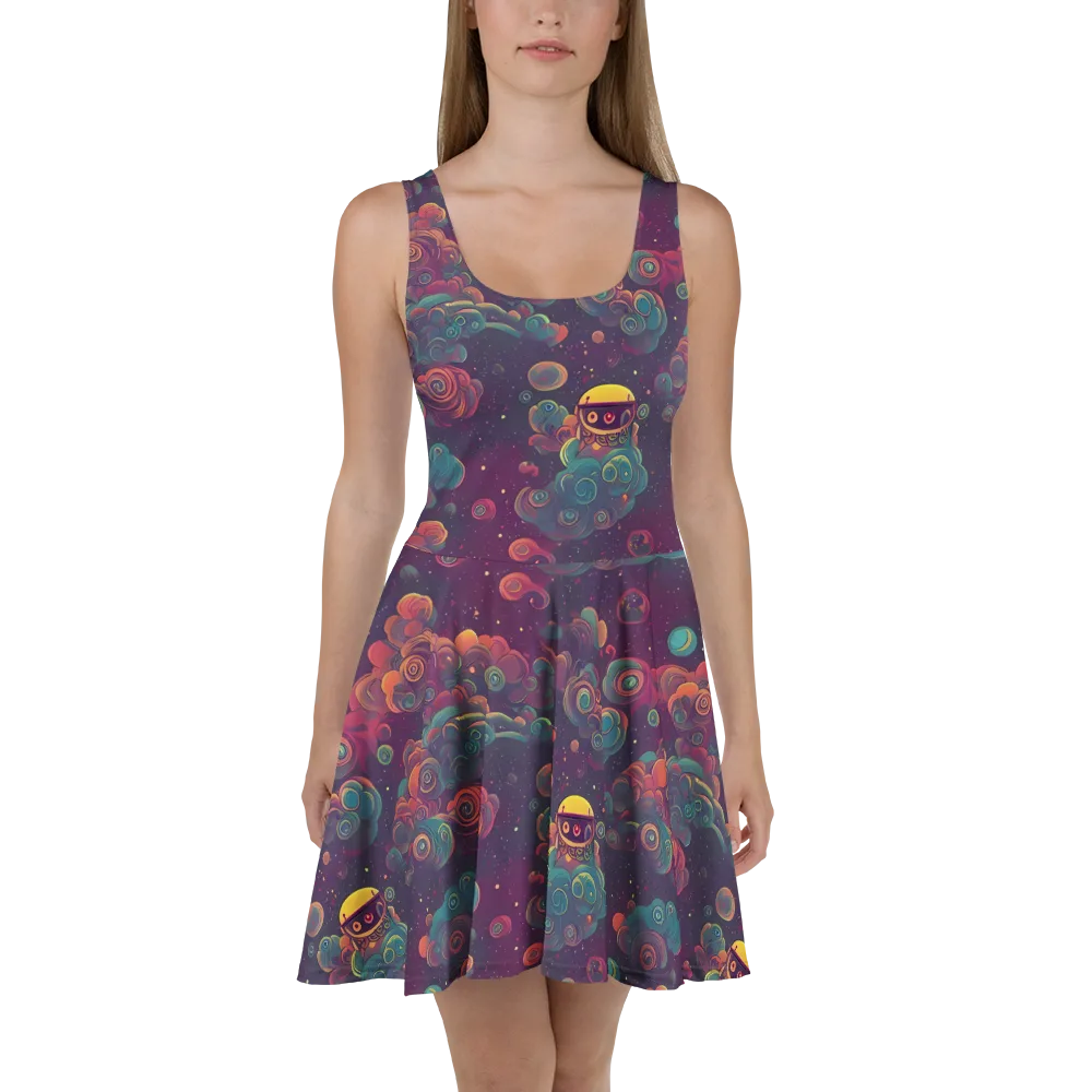 Nebula Dreamscape on Skater Dress — Front