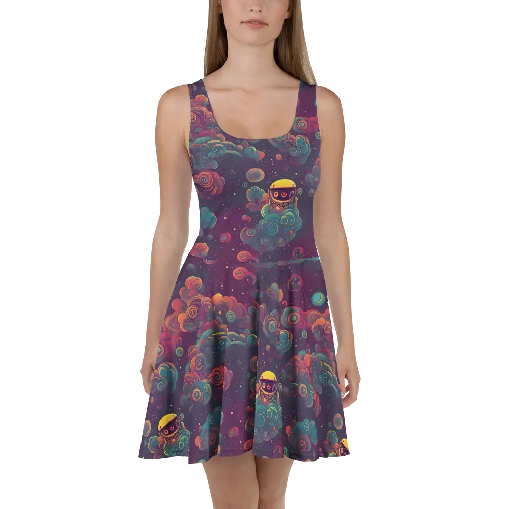 Nebula Dreamscape on Skater Dress — Front