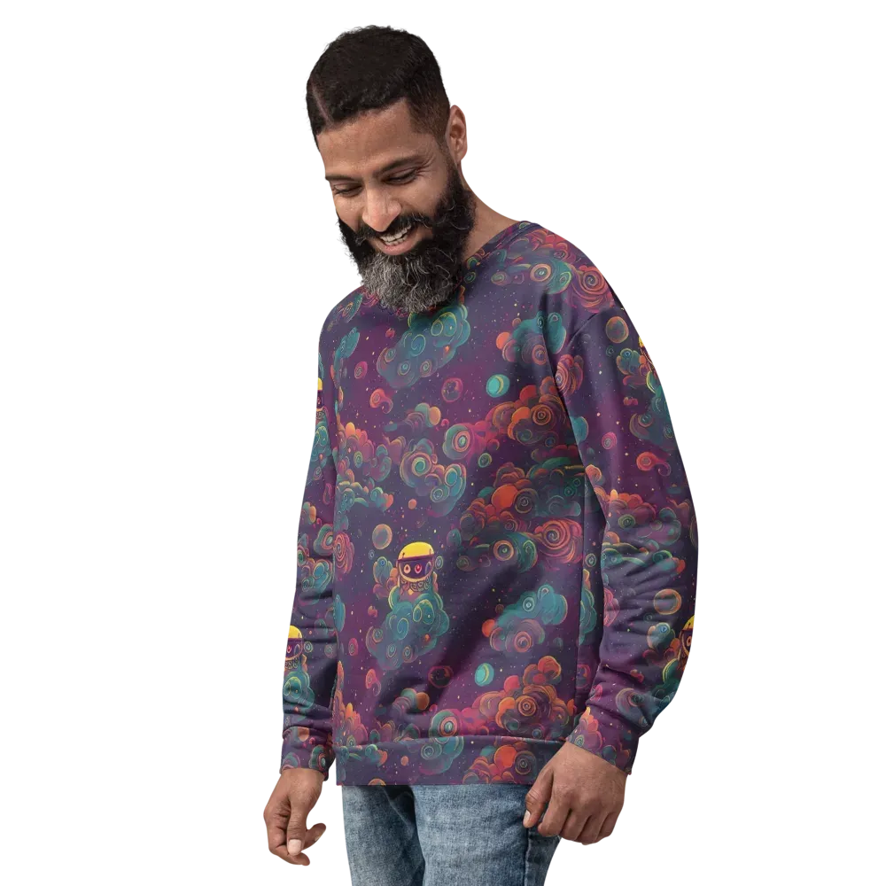 Nebula Dreamscape on Sweatshirt — Left Front