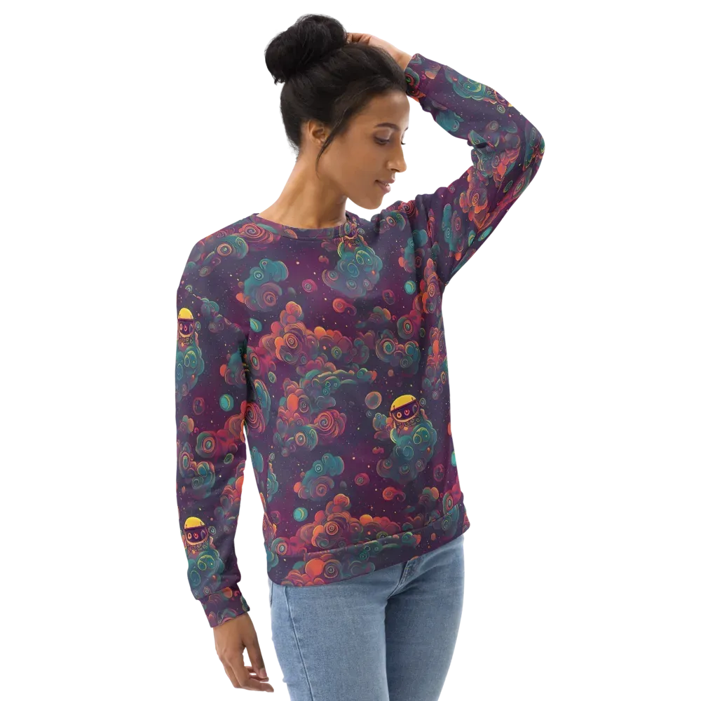 Nebula Dreamscape on Sweatshirt — Right Front