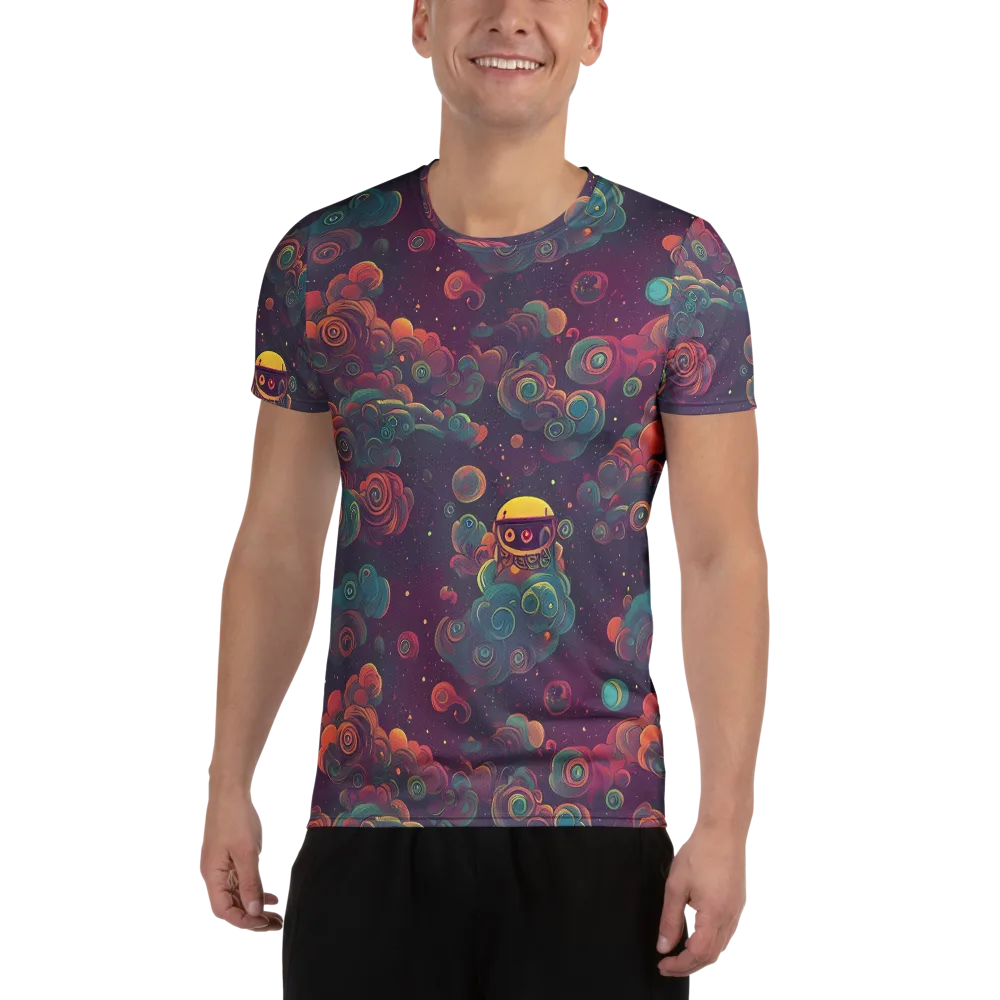 Nebula Dreamscape on Men's Athletic T-Shirt — Front