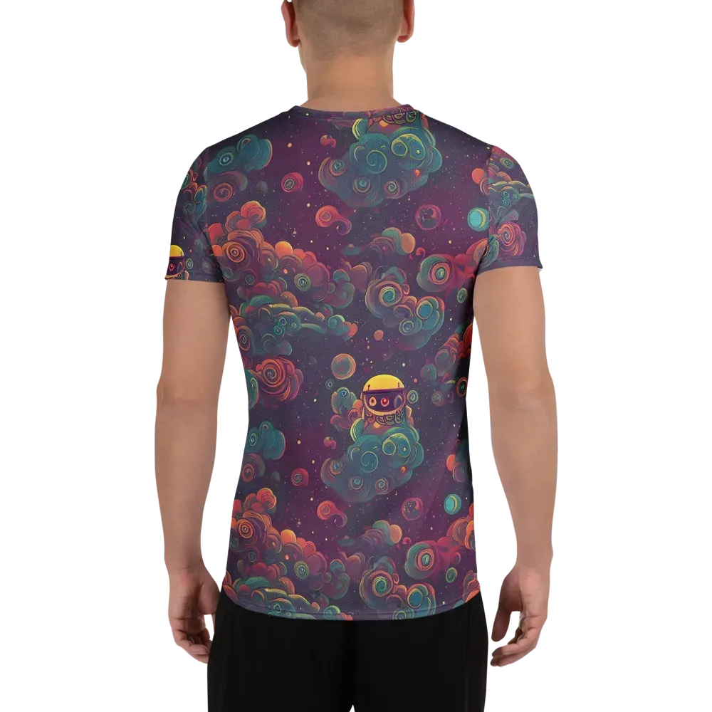 Nebula Dreamscape on Men's Athletic T-Shirt — Back