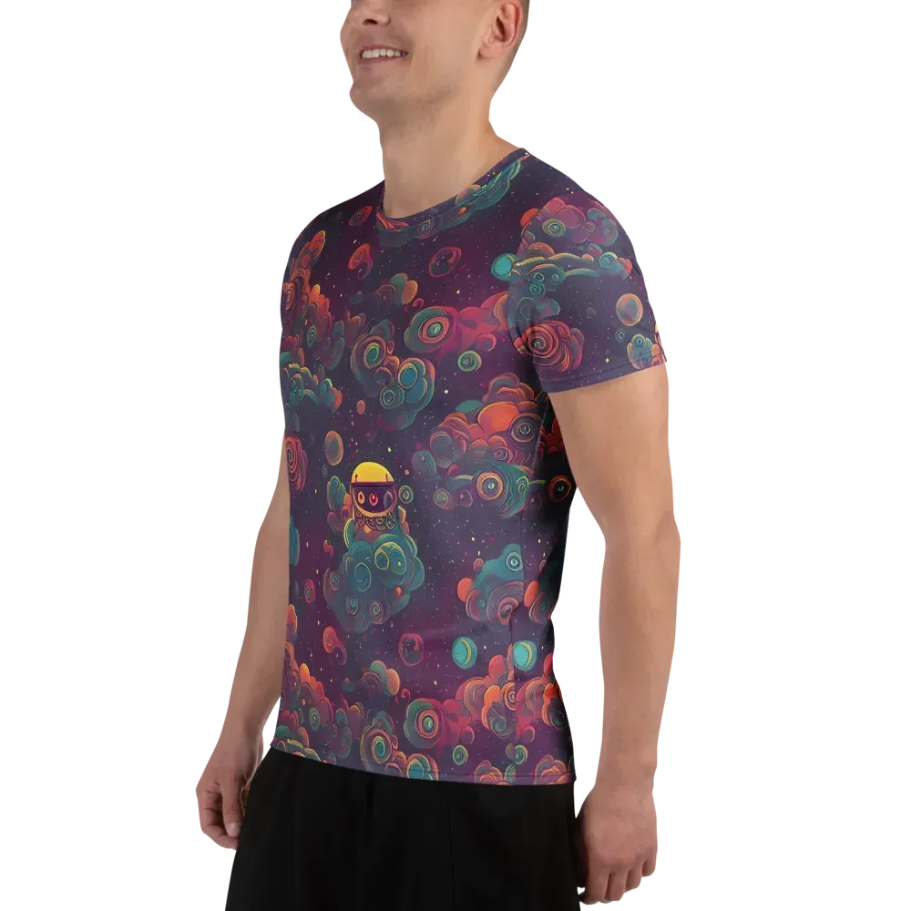 Nebula Dreamscape on Men's Athletic T-Shirt — Left