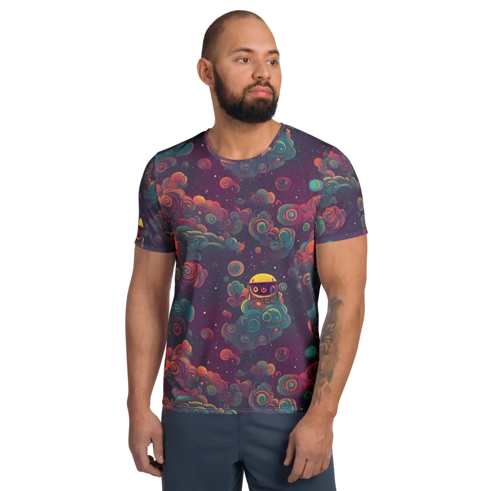 Nebula Dreamscape on Men's Athletic T-Shirt — Front