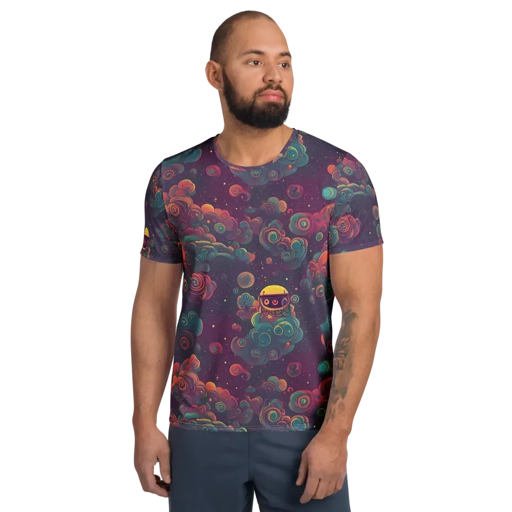 Nebula Dreamscape on Men's Athletic T-Shirt — Front