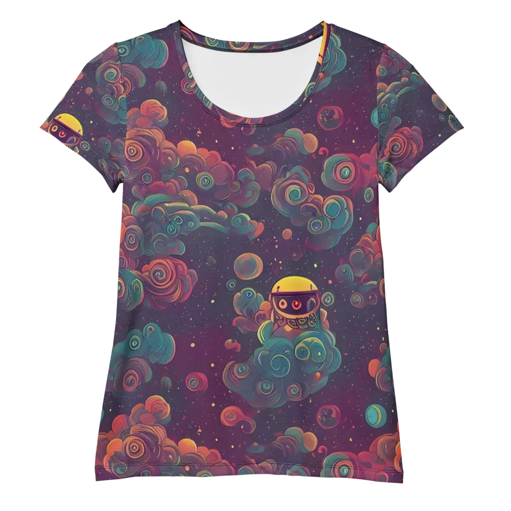 Nebula Dreamscape on Women's Athletic T-Shirt — Front