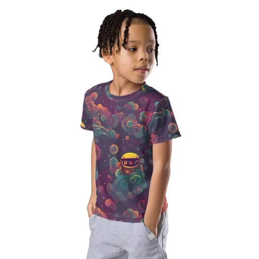 Nebula Dreamscape on a Kids Crew Neck T-Shirt