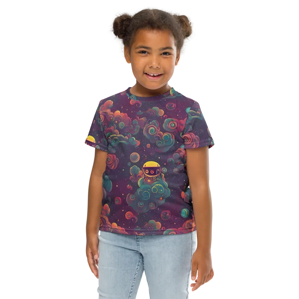 Nebula Dreamscape on Kids Crew Neck T-Shirt — Front