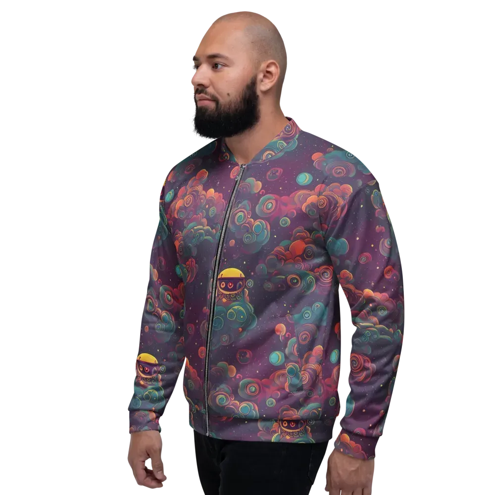 Nebula Dreamscape on Bomber Jacket — Left