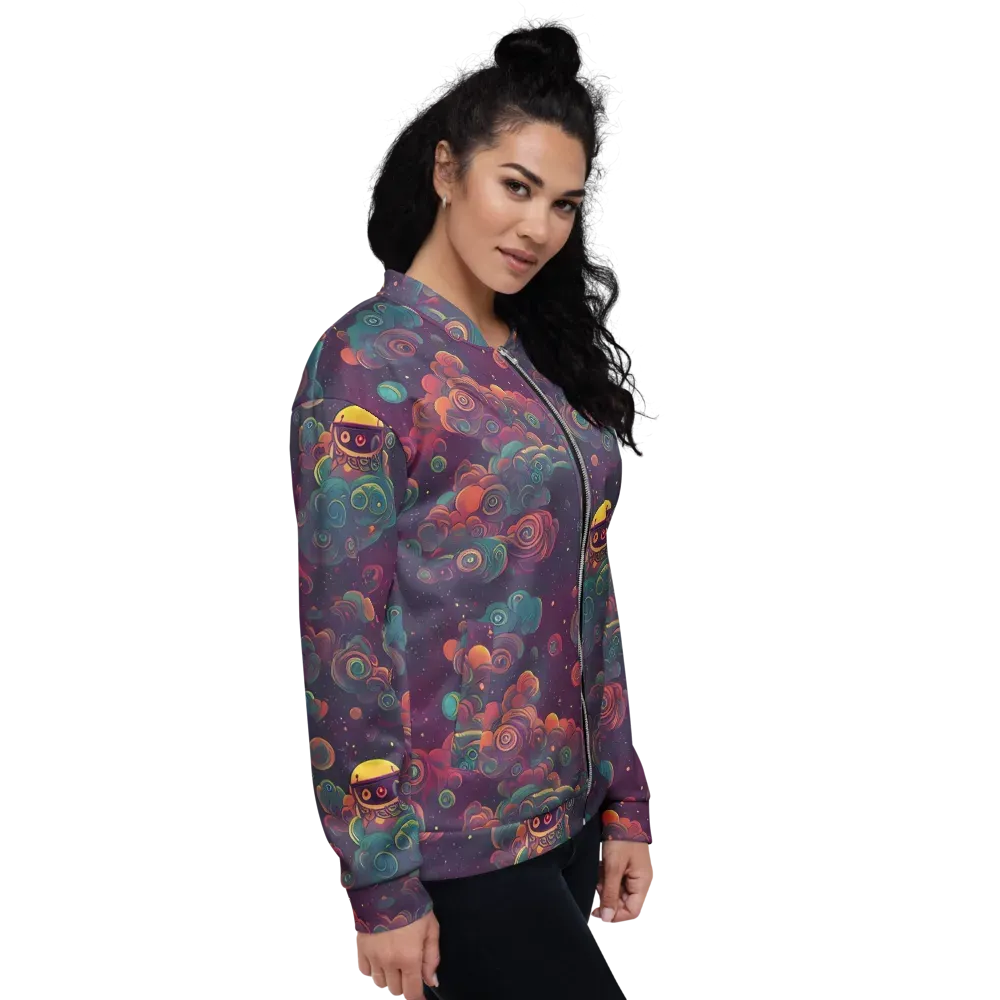 Nebula Dreamscape on Bomber Jacket — Right