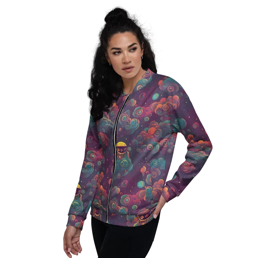 Nebula Dreamscape on Bomber Jacket — Left
