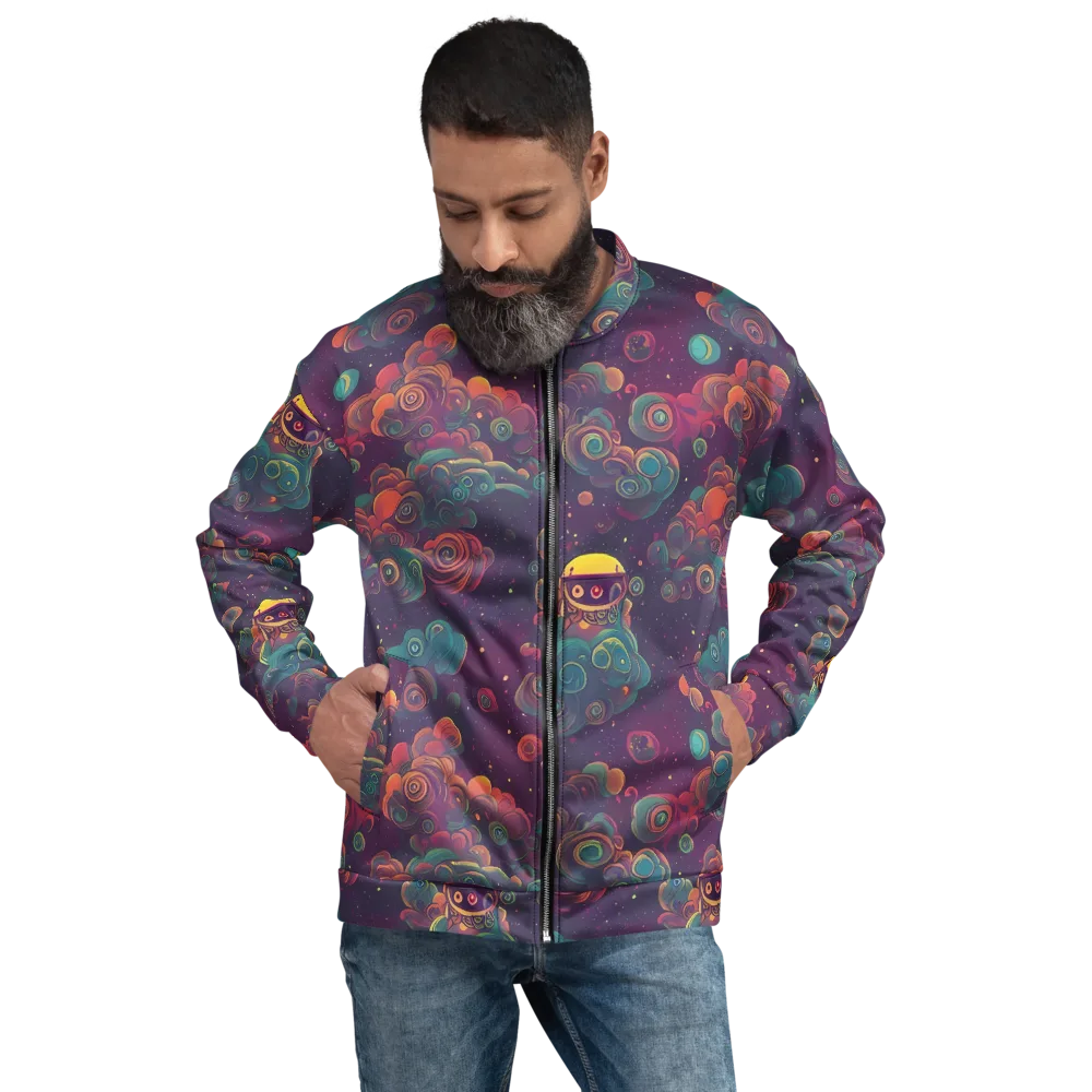 Nebula Dreamscape on Bomber Jacket — Front