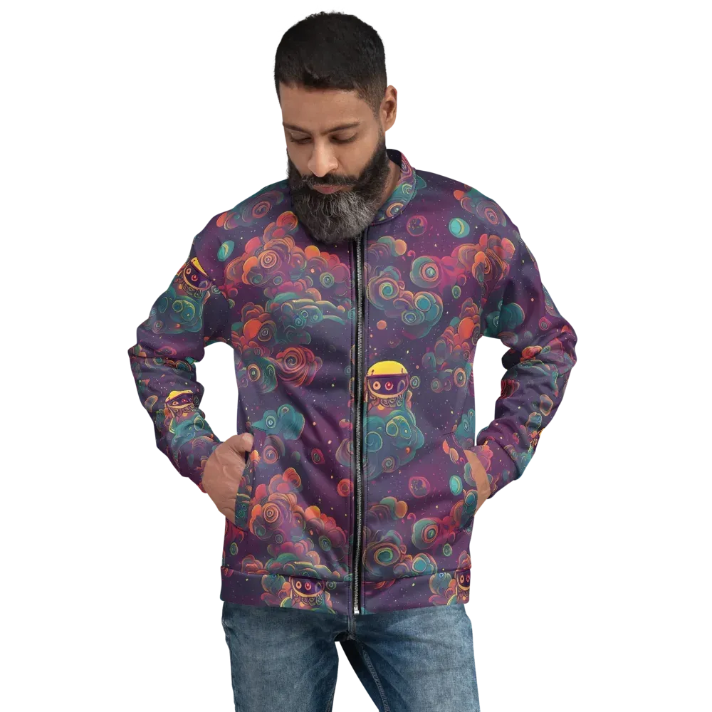 Nebula Dreamscape on Bomber Jacket — Front
