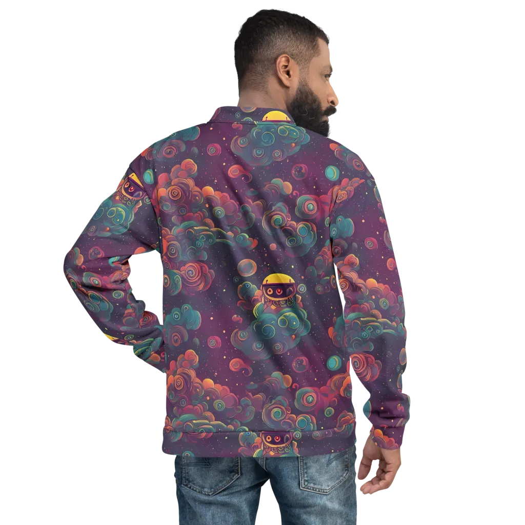 Nebula Dreamscape on Bomber Jacket — Back